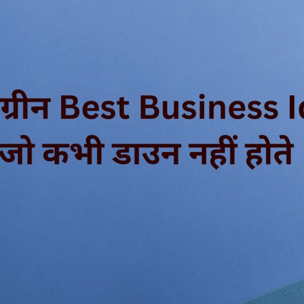 Best Business Ideas जो कभी डाउन नहीं होते